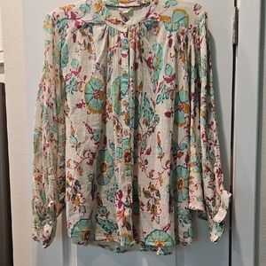 Anthropologie Pilcro NWT Batwing Blouse Size L